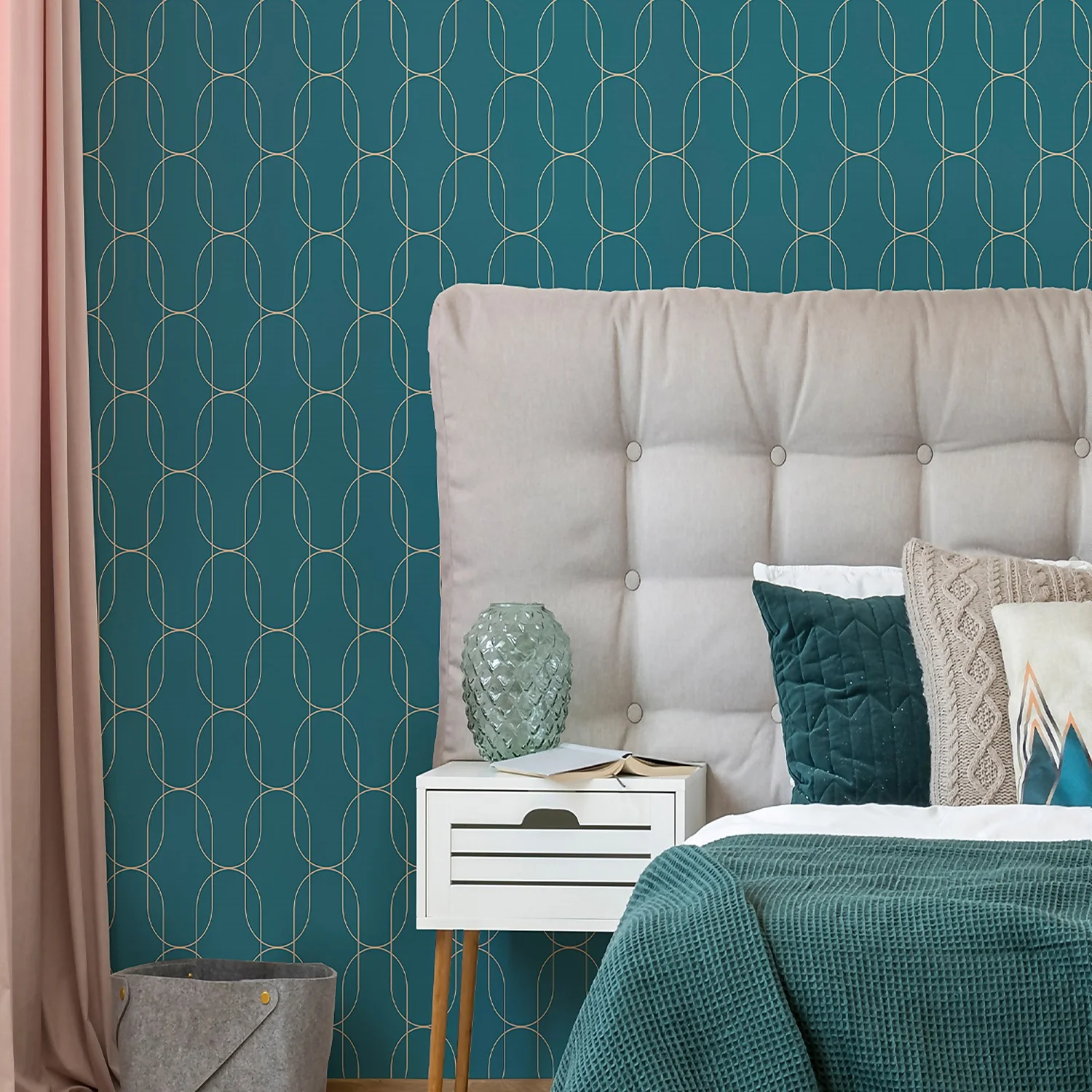 Superfresco Colours Eternity Teal Wallpaper 7 Superfresco Colours Eternity Teal Wallpaper - Image 5