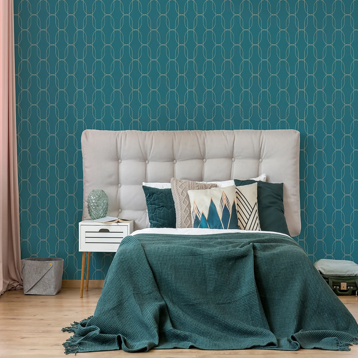 Superfresco Colours Eternity Teal Wallpaper 6 Superfresco Colours Eternity Teal Wallpaper - Image 4