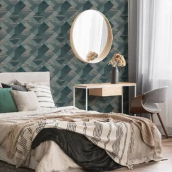 Superfresco Easy Kaleidoscope Emerald Wallpaper -Paint Store 13991892 1455003725839762