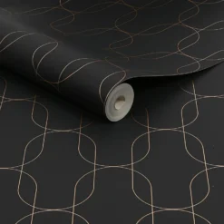 Superfresco Colours Eternity Black And Gold Wallpaper -Paint Store 13991900 1075003725829418