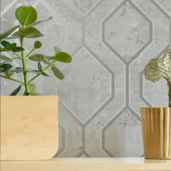 Superfresco Colours Armature Silver Wallpaper -Paint Store 13991910 1265003726727594