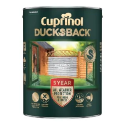 Cuprinol Ducksback Shed & Fence Paint Herring Grey - 5L 10 Cuprinol Ducksback Shed & Fence Paint Herring Grey - 5L -Paint Store 14231558 4125036401593774