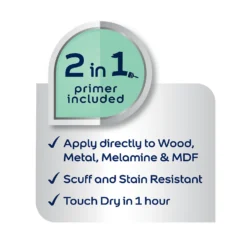 Dulux Simply Refresh Multi Surface Eggshell Paint Pure Brilliant White - 750ml -Paint Store 14272815 1515036402914434