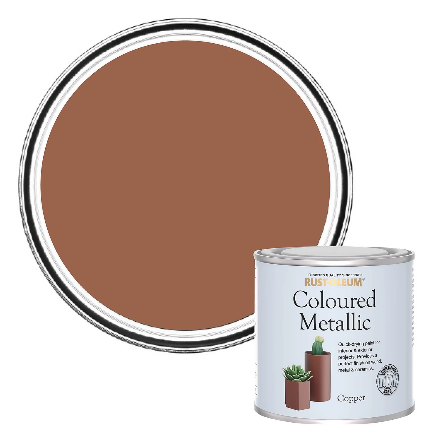 Rust-Oleum Metallic Paint Copper - 250ml 3 Rust-Oleum Metallic Paint Copper - 250ml