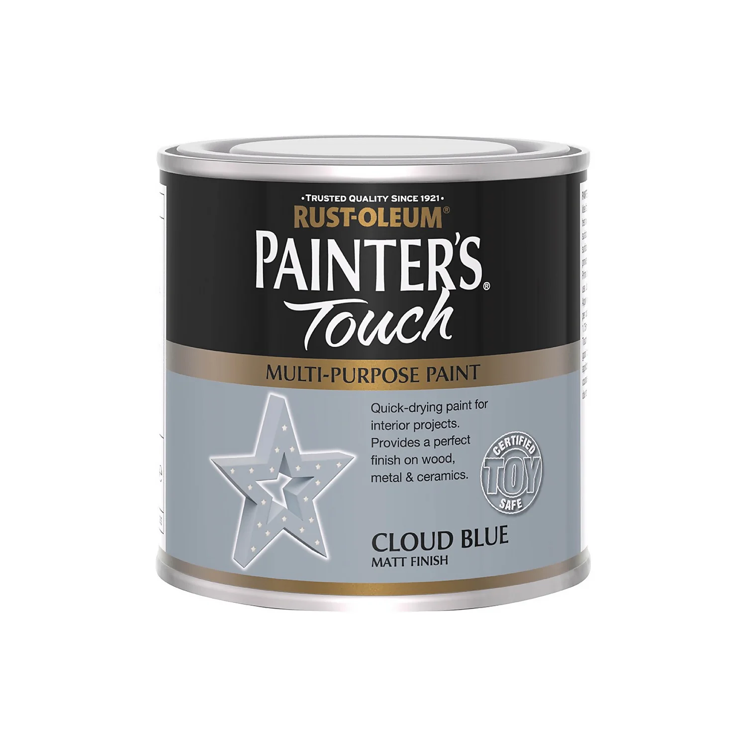 Rust-Oleum Painters Touch Matt Paint Cloud Blue - 250ml 6 Rust-Oleum Painters Touch Matt Paint Cloud Blue - 250ml - Image 4