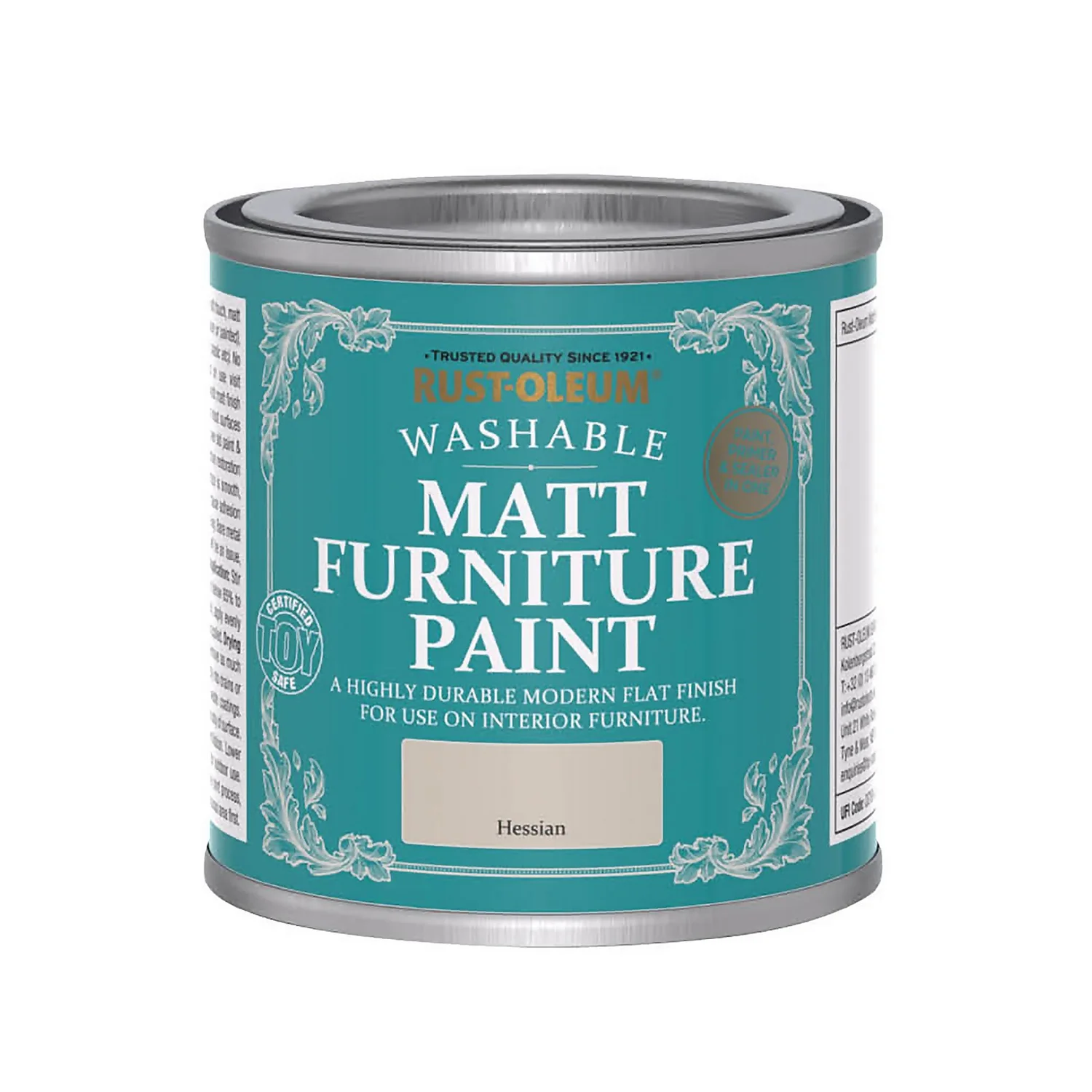 Rust-Oleum Matt Furniture Paint Hessian - 125ml 5 Rust-Oleum Matt Furniture Paint Hessian - 125ml - Image 3